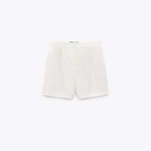 Zara linen White Shorts